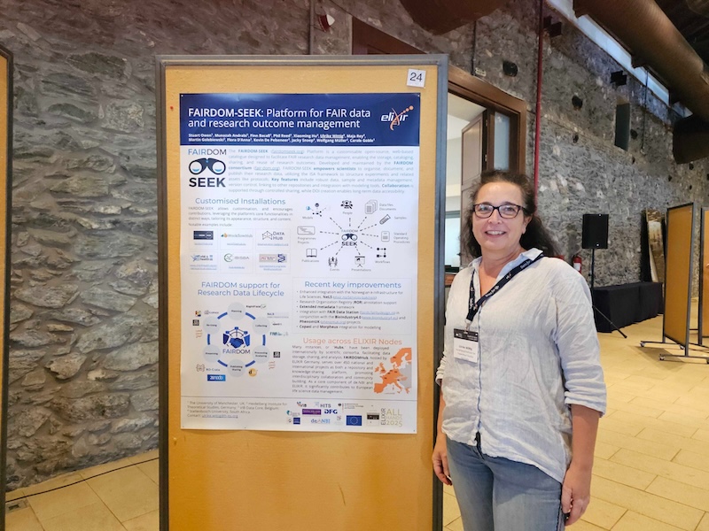 Ulrike presenting the poster